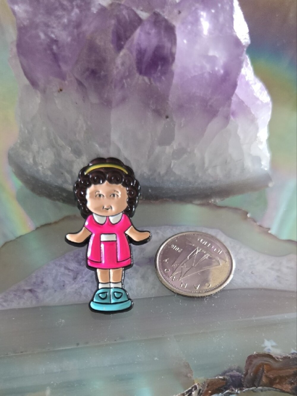 🎀 Brand NEW Retro Polly Pocket Doll Enamel Pin! ✨ Y2K Vibes 90s Nostalgia